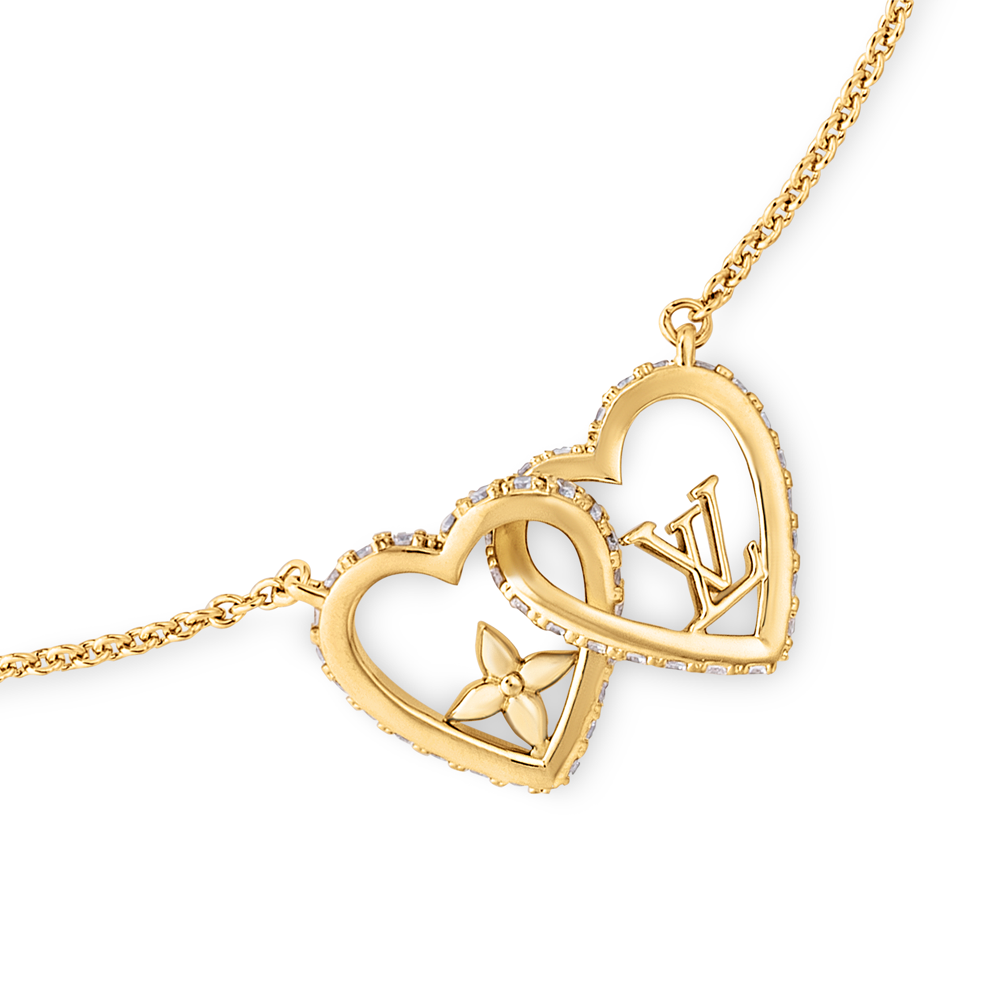 Louis vuitton store heart necklace